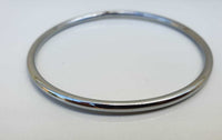Chrome Plated Kara Silver Smooth Sikh Bracelet Singh Kaur Khalsa Bangle T14 NEW