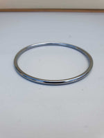 Chrome Plated Kara Silver Smooth Sikh Bracelet Singh Kaur Khalsa Bangle T14 NEW