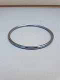 Chrome Plated Kara Silver Smooth Sikh Bracelet Singh Kaur Khalsa Bangle T14 NEW