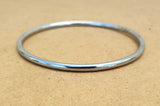 Chrome Plated Kara Silver Smooth Sikh Bracelet Singh Kaur Khalsa Bangle T14 NEW
