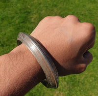 Sikh Sarbloh Kara Iron One Line Bangle Singh Kaur Khalsa Antique Look Kada S16