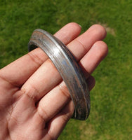 Sikh Sarbloh Kara Iron One Line Bangle Singh Kaur Khalsa Antique Look Kada S16