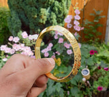 Gold Plated Kara Hindu Luck Bangle Om Namo Shivay Engraving Healing Bracelet S25
