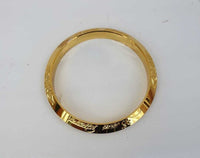 Gold Plated Kara Hindu Luck Bangle Om Namo Shivay Engraving Healing Bracelet S25