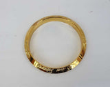 Gold Plated Kara Hindu Luck Bangle Om Namo Shivay Engraving Healing Bracelet S25