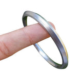 Sarbloh Kara One Edge Pure Iron Kada Sikh Bangle Handmade Bracelet Khalsa Unisex Traditional Bracelet DD21