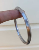 Sarbloh Sikh Kara Pure Iron One Edge Bangle Sikh Khalsa Kada Singh Bracelet DD21