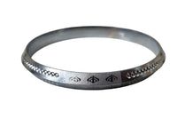 Silver Plated Kara Laser Engraved Khanda Kada Sikh Singh Kaur Khalsa Bangle CC35