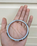 Stainless Steel Kara Brass Line Edged Sikh Bangle Singh Kaur Khalsa Kada EE13