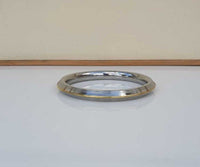 Stainless Steel Kara Brass Line Edged Sikh Bangle Singh Kaur Khalsa Kada EE13