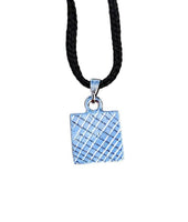 Small Punjabi Sikh Singh Silver Tone Eik onkar Square pendant Necklace LL31