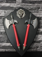 Sikh Lion Axe Fantasy War Shield Nihang Singh Sparta Wall Decor Wall Mounted LL2