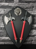 Sikh Lion Axe Fantasy War Shield Nihang Singh Sparta Wall Decor Wall Mounted LL2