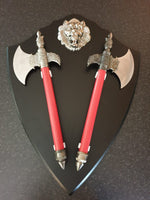 Sikh Lion Axe Fantasy War Shield Nihang Singh Sparta Wall Decor Wall Mounted LL2