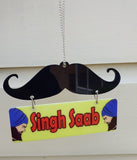 Sikh Ghaint Punjabi Landlord Car Hanger Rear Mirror Punjab Vehli Janta Pendant G