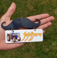 Sikh Ghaint Punjabi Landlord Car Hanger Rear Mirror Punjab Vehli Janta Pendant G