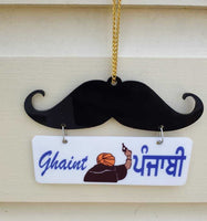 Sikh Ghaint Punjabi Landlord Car Hanger Rear Mirror Punjab Vehli Janta Pendant G