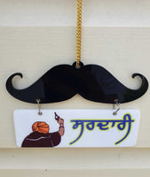 Sikh Ghaint Punjabi Landlord Car Hanger Rear Mirror Punjab Vehli Janta Pendant G