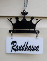 Sidhu Dhillon Randhawa Punjabi Car Hanger Rear Mirror Punjab Surname Pendant GG