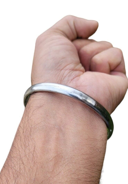 Sarbloh Kara Sikh Kada Kakaar Iron Smooth Karha Singh Warrior Loha Bangle EE17