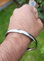 Sarbloh Kara Sikh Kada Kakaar Iron Smooth Karha Singh Warrior Loha Bangle EE17