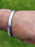 Sarbloh Kara Sikh Kada Kakaar Iron Smooth Karha Singh Warrior Loha Bangle EE17
