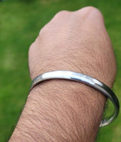 Sarbloh Kara Sikh Kada Kakaar Iron Smooth Karha Singh Warrior Loha Bangle EE17