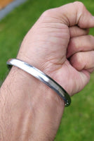 Sarbloh Kara Sikh Kada Kakaar Iron Smooth Karha Singh Warrior Loha Bangle EE17