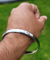 Sarbloh Kara Sikh Kada Kakaar Iron Smooth Karha Singh Warrior Loha Bangle EE17