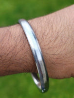 Sarbloh Kara Sikh Kada Kakaar Iron Smooth Karha Singh Warrior Loha Bangle EE17