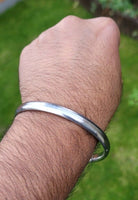 Sarbloh Kara Sikh Kada Kakaar Iron Smooth Karha Singh Warrior Loha Bangle EE17