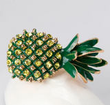 Stunning vintage look gold plated pineapple designer brooch broach cake pin gg33