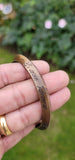 Antique Copper Plated Bangle Om Namah Shivaya Trishul Hindu Kara Bracelet BB21