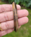 Antique Copper Plated Bangle Om Namah Shivaya Trishul Hindu Kara Bracelet BB21