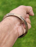 Antique Copper Plated Bangle Om Namah Shivaya Trishul Hindu Kara Bracelet BB21