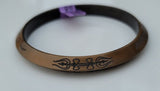 Antique Copper Plated Bangle Om Namah Shivaya Trishul Hindu Kara Bracelet BB21