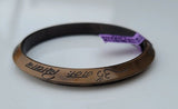 Antique Copper Plated Bangle Om Namah Shivaya Trishul Hindu Kara Bracelet BB21