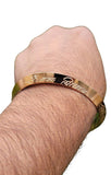 Copper Colour Kara Hindu Bangle Om Namo Shivay Kada Healing Lucky Bracelet BB22