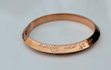 Copper Colour Kara Hindu Bangle Om Namo Shivay Kada Healing Lucky Bracelet BB22