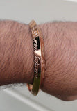 Copper Colour Kara Hindu Bangle Om Namo Shivay Kada Healing Lucky Bracelet BB22