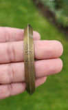 Antique Gold Plated Kara Hindu Bangle Om Namo Shivay Kada Healing Bracelet BB20