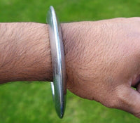 Sarbloh Kara Sikh Kada Kakaar Iron Smooth Karha Singh King Loha DISC Bangle BB27