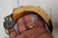 Sikh Soor Dand Authentic Antique Pendant Old Evil Eye Nazar Shield Dant Mastaney
