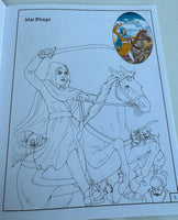 Children colouring book of sikh warriors pictures religious colour book for kids
