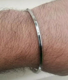 Stainless Steel Kara Lines Thin Sikh Kada Bracelet Singh Kaur Khalsa bangle Q2G