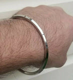 Stainless Steel Kara Lines Thin Sikh Kada Bracelet Singh Kaur Khalsa bangle Q2G