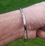 Stainless Steel Kara Lines Thin Sikh Kada Bracelet Singh Kaur Khalsa bangle Q2G