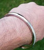 Stainless steel smooth punjabi sikh singh kaur khalsa kara kada bracelet gift q8