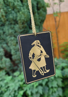 Baba Deep Singh ji Sant Bhindranwale Car Mirror HANGER Punjabi Wood Pendant GG8G
