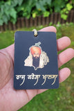 Baba Deep Singh ji Sant Bhindranwale Car Mirror HANGER Punjabi Wood Pendant GG8G